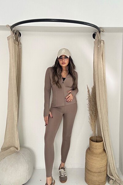 Sohotique By P Airlift kabát leggings szett Mink