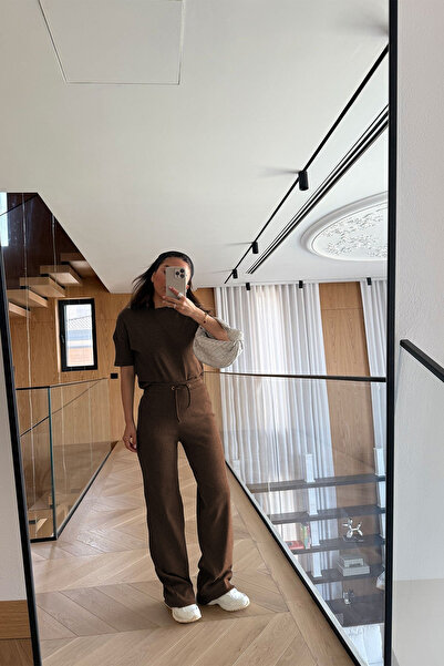 YAKAMEL طقم بيجامة نسائي بأكمام قصيرة