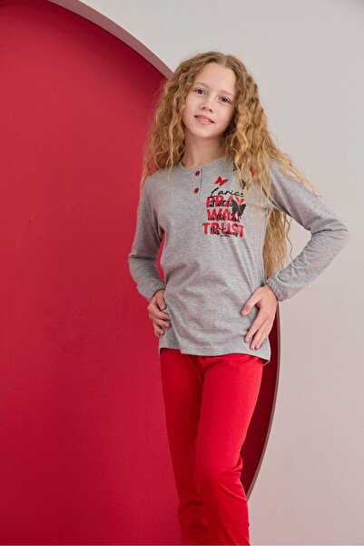 LARİCE KİDS KIZ ÇOCUK UZUN KOL PİJAMA TAKIMI