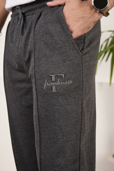 FRANKNESS JNS Men's Baggy Fit Relaxed Cut 3 Thread Sweatpants