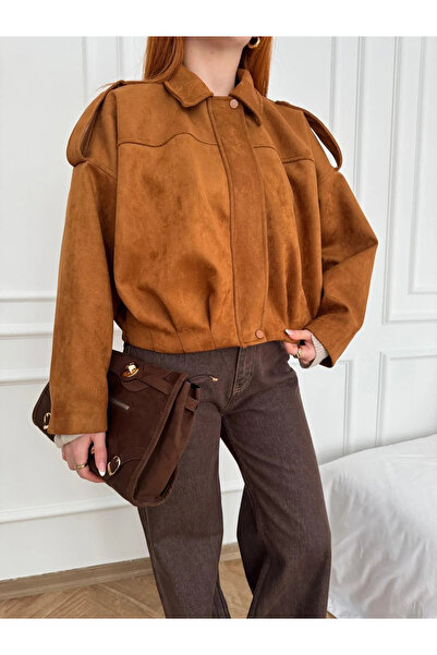 My Blog Jachetă din piele intoarsa Clara de culoare bronzata - 2929