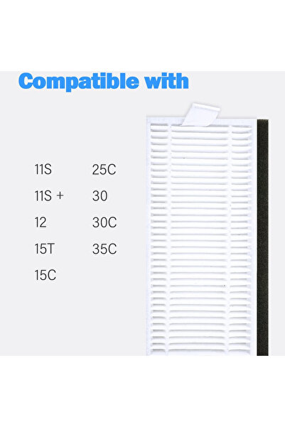 RotRever Σετ βούρτσας, φίλτρου Hepa και κάλυμμα κάτω βούρτσας συμβατό με Anker Eufy 11s 30 30c 15c 15t 12 25c 35c/R 500 - 9 τεμάχια