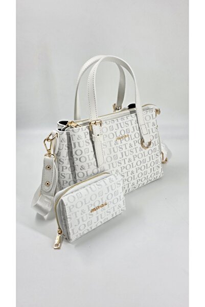 Just Polo Original Women's 3-Section Hand and Shoulder Bag Wallet Combination