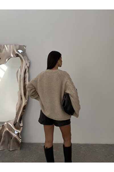 LAMİFUSTORE Knitted Patterned Sweater