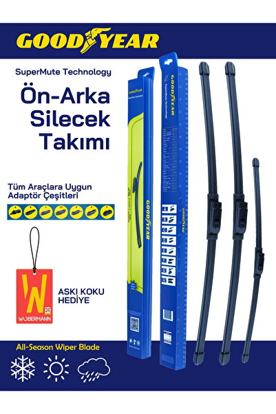Goodyear BMW 1 Serisi F20-F21 2011-2019 Ön Arka Muz Silecek Takımı