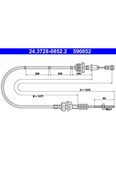 Ate Cablu Ambreiaj Citroen C1 Peugeot 107