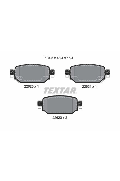 TEXTAR Set Placute Frana Frana Disc Mazda 3 Mazda (Changan) 3 Axela
