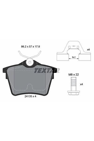 Krieger Set Placute Frana Frana Disc Citroen C5 3 Peugeot 407/607