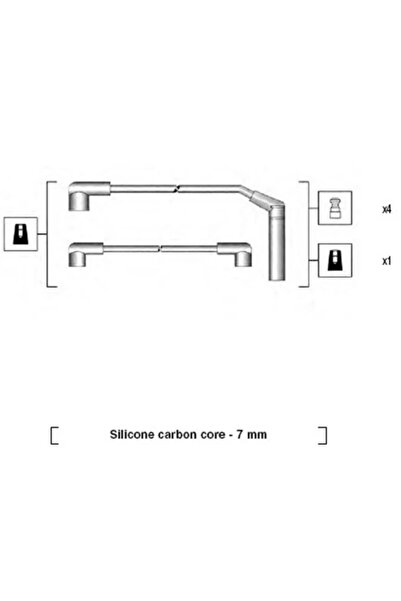 MAGNETI MARELLI Set Cablaj Aprinder Mazda 626 3 Mitsubishi Cordia/L 300 / Del...