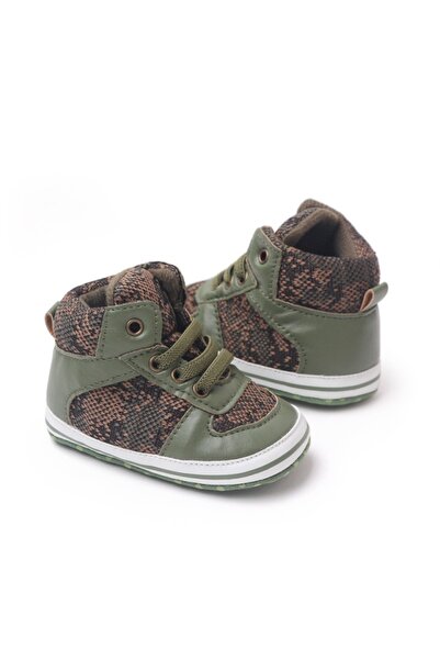 BebeNou Ghetuțe verzi pentru bebeluși cu accente maro csbh2323-1-va18