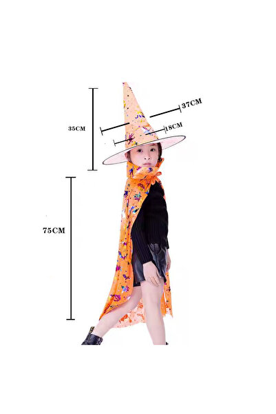 OEM 2-piece Halloween costume set, Cape and hat, MAS-205