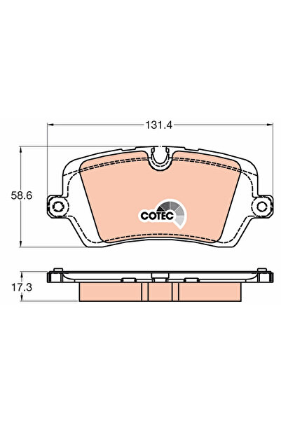 TRW Brake Pad Set Disc Brake Land Rover Discovery 5/Range Rover 4/Range Rover...