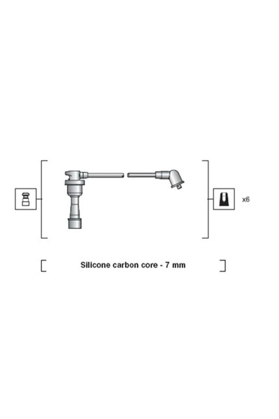 MAGNETI MARELLI Set Cablaj Aprinder Hyundai Galloper 2/Sonata 2/Sonata 3 Mits...