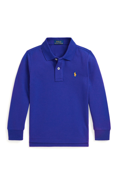 Polo Ralph Lauren Blue Long Sleeve Boys Polo T-Shirt