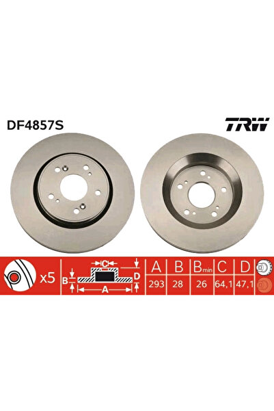 TRW Disc Frana Honda Cr-5 3/Cr-5 4/Crosstour 1