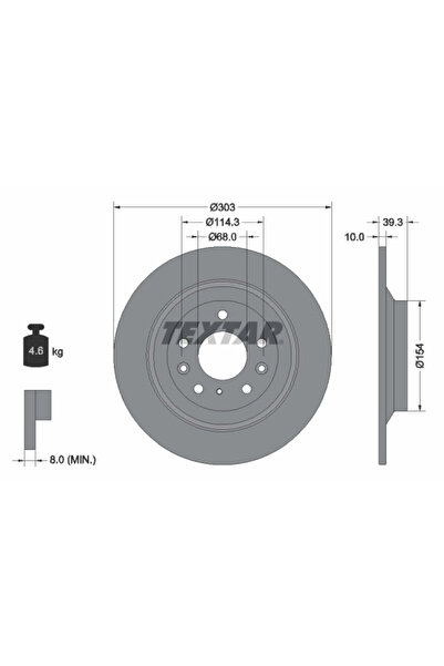 TEXTAR Disc Frana Mazda Cx-30