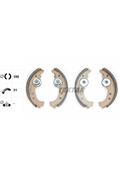 TEXTAR Set Saboti Frana Abarth Ritmo Fiat 126/127/128 1957-2013