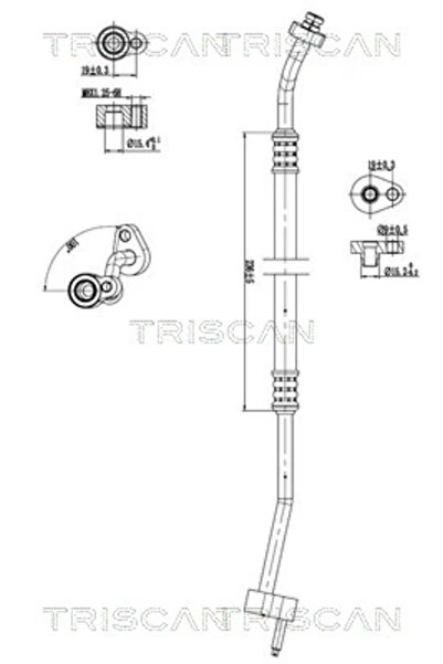 TRISCAN Conducta Presiune Variabila Aer Conditionat Ford C-Max 2/Grand C-Max