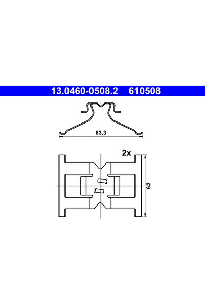 Ate Set Accesorii Placute Frana Porsche Cayenne Vw Touareg