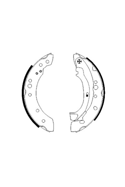 Krieger Set Saboti Frana Citroen C2/C3 1/C3 Pluriel Citroen (Df-Psa) C2