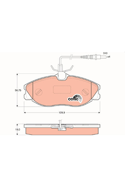 TRW Set Placute Frana Frana Disc Peugeot 406