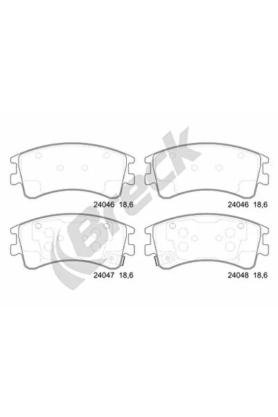BRECK Set Placute Frana Frana Disc Mazda 6