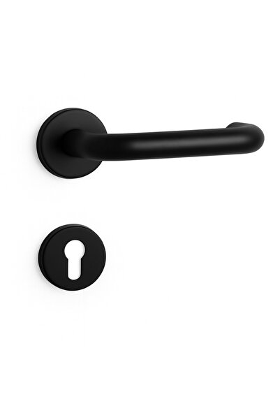N.S NAMARK Matte black door handle with a modern and elegant design - durable metal and high quality