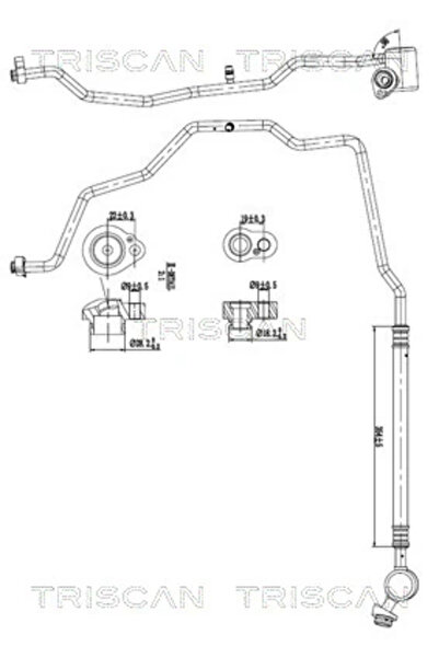 TRISCAN Conducta Presiune Variabila Aer Conditionat Seat Mii Skoda Citigo