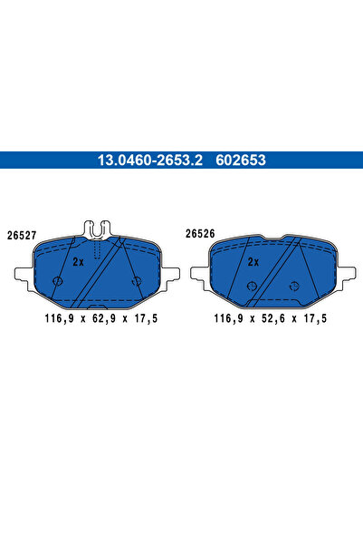 Ate Set Placute Frana Frana Disc Mercedes-Benz C-Class