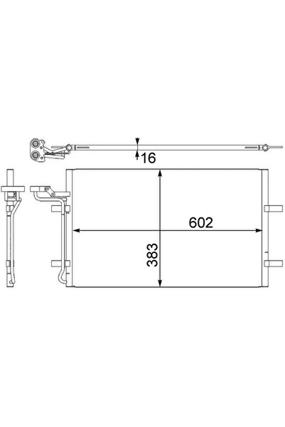 MAHLE Condensator Climatizare Volvo C30/C70 2/S40 2