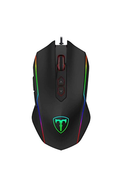 T-DAGGER Mouse gaming Sergeant V1 RGB, 7200 DPI, 8 butoane, iluminare LED RGB, Negru