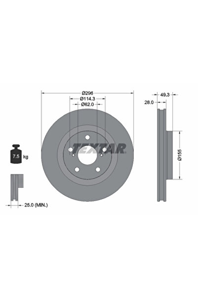 Krieger Дискови спирачки Emgrand EC8 Englon SX7