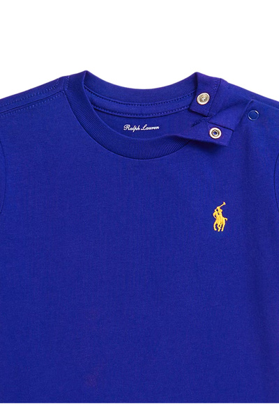 Polo Ralph Lauren Blue Logo Embroidered Baby Boy T-Shirt