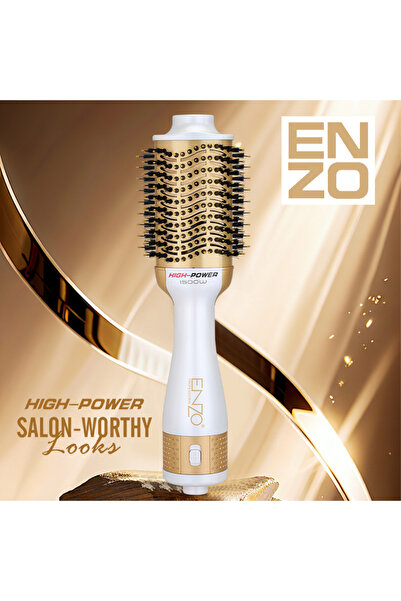 Enzo Professional ENZO EN-4134 3-in-1 Electric Hair Styling Comb–Italian Brand