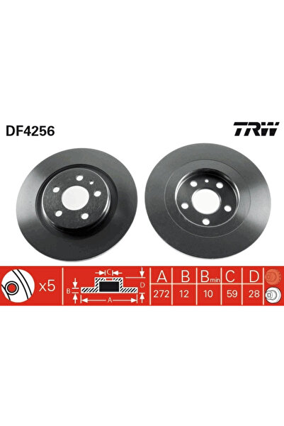 TRW Disc Frana Citroen C8 Fiat Ulysse