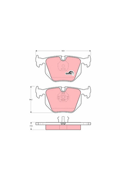 TRW Set Placute Frana Frana Disc Bmw 5/8 Maserati Ghibli 2/Quattroporte 4