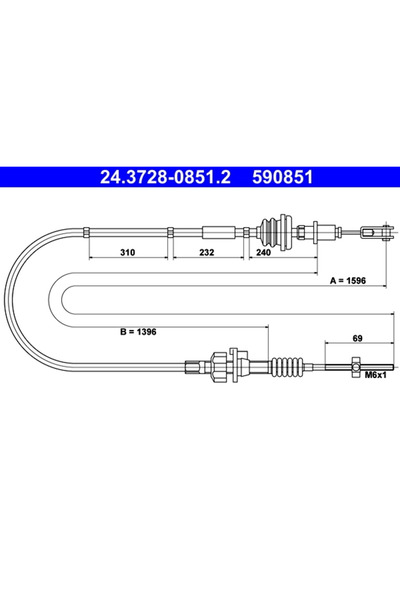 Ate Cablu Ambreiaj Citroen C1 Peugeot 107