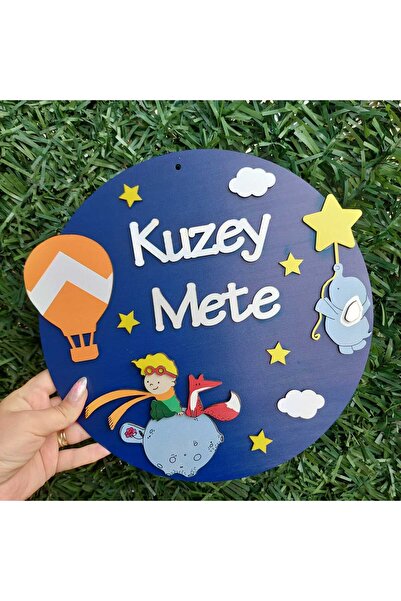 Yaşam Baskı Special Design Hospital Gift Little Prince Baby Wooden Door Ornament