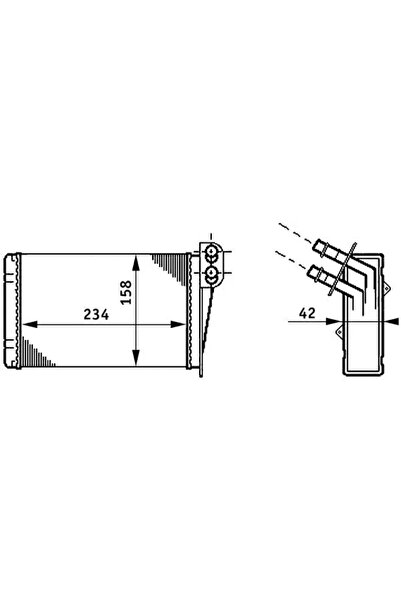 MAHLE Schimbator Caldura Incalzire Habitaclu Renault Clio 1/Clio 2/Clio Symbol 1
