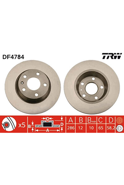 TRW Disc Frana Audi Tt