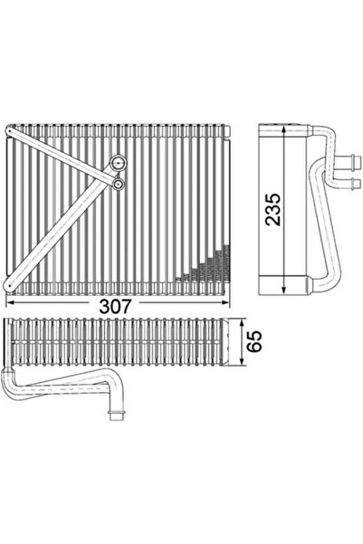 MAHLE Evaporator Aer Conditionat Volvo S60 1/S80 1/V70 2