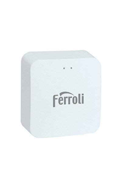 Ferroli Kit controler gateway si 6 capete termostat smart pentru calorifer Ferroli, Wi-Fi, control de la ...