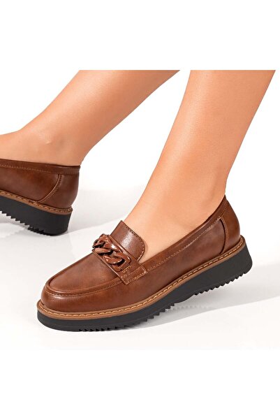 Modlet.ro Mocasini maro cu talpă groasă pentru femei MOD09949