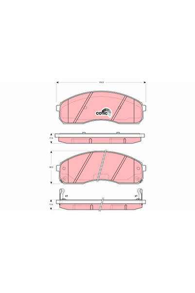 TRW Set Placute Frana Frana Disc Kia Carnival 1/Carnival 2