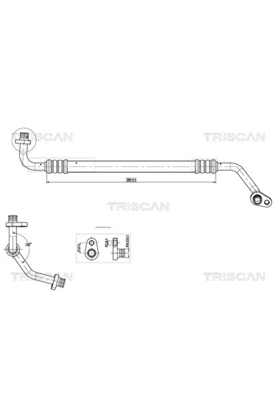 TRISCAN Conducta Presiune Variabila Aer Conditionat Citroen Berlingo Autoutil...