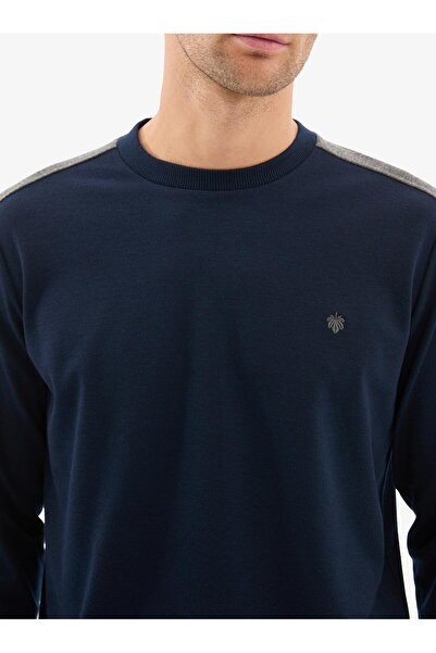 Blackspade Чоловічий темно-синій піжамний комплект – з довгими рукавами, круглим коміром, еластичними манжетами C2T0N804