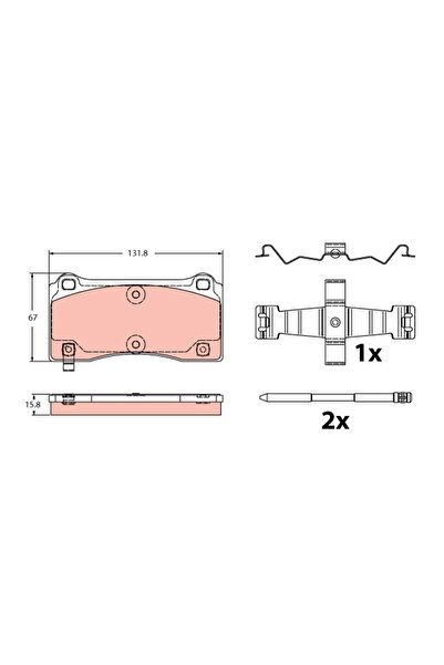 TRW Set Placute Frana Frana Disc Bmw 2 Cupe/3/4