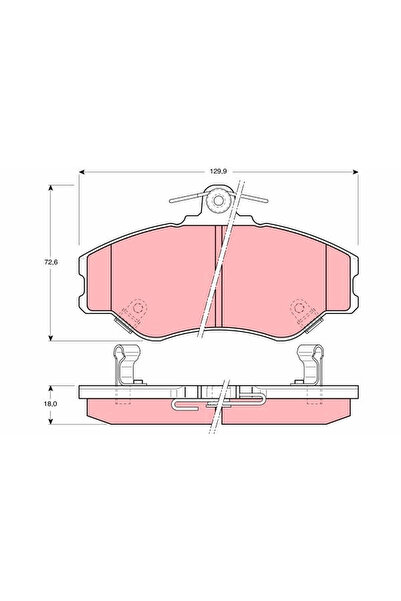TRW Set Placute Frana Frana Disc Hyundai Grace Bus/Grace Caroserie/H100 Bus