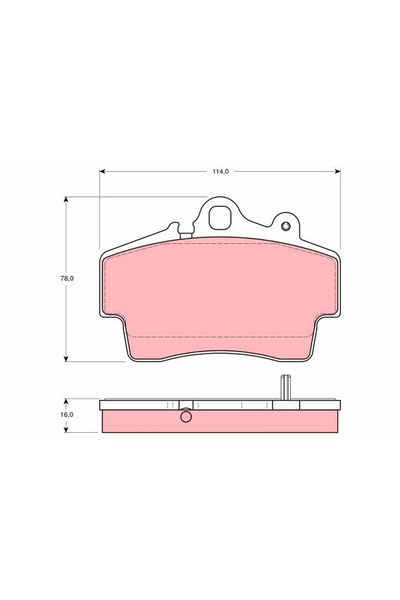 TRW Set Placute Frana Frana Disc Porsche 911/Boxster
