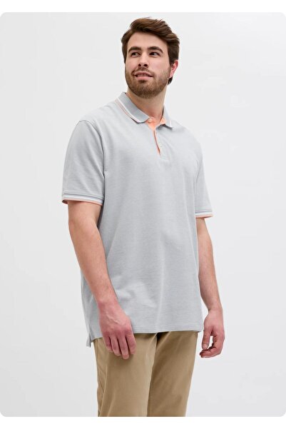 Jack & Jones JACK&JONES 12143859 JJEPAULOS POLO YAKA NOOS BATTAL BUYUK BEDEN ...